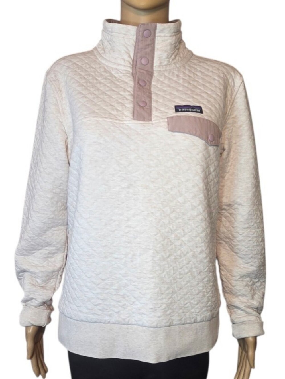 Patagonia Organic Cotton Quilt Snap T  Pullover Womens Size Medium